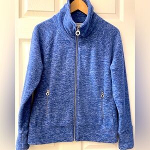 Calvin Klein Performance Fleece Full Zip  Sweater/Jacket Blue NWOT